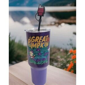 PEANUTS SNOOPY CharlieBrown The Great Pumpkin Purple 40oz Stainles Steel Tumbler